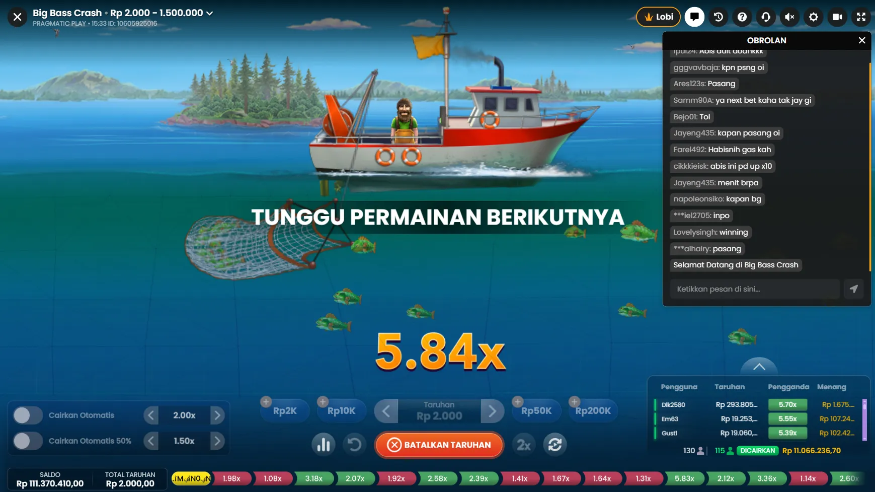 Big Bass Crash: Link Game Jaring Ikan Pengali Besar